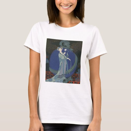 龍の女神(色のリトボ) Tシャツ (正面)