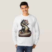 龍の怒り – 大友インスパイア手 Tシャツ (正面フル)