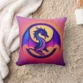 龍の美しい枕デザイン クッション (ブランケット)