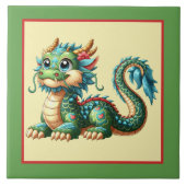 龍クール中国の好き タイル (正面)