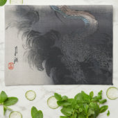 龍商店 – 日本，富士の上を昇る竜 キッチンタオル (折り畳み)