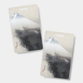 龍商店 – 日本,富士の上を昇る竜 バッジ (正面&裏面)