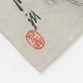 龍商店 – 日本，富士の上を昇る竜 フリースブランケット (角)