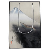 龍商店 – 日本，富士の上を昇る竜 ミディアムペーパーバッグ (裏面)