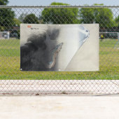 龍商店 – 日本，富士の上を昇る竜 横断幕 (インサイチュ)