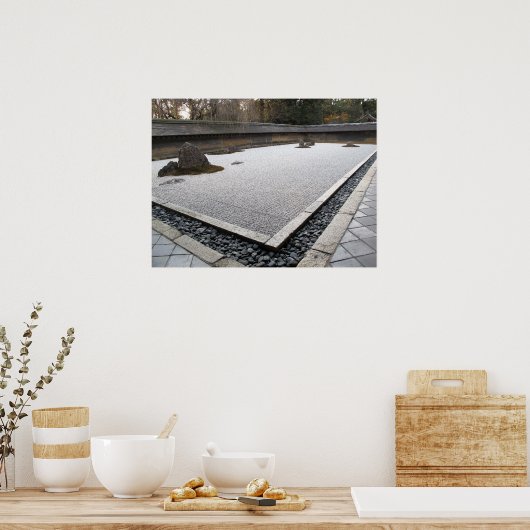 龍安寺禅園 ポスター (キッチン)