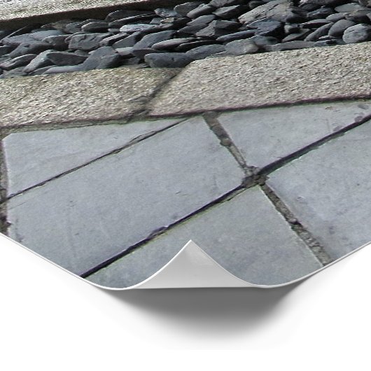 龍安寺禅園 ポスター (角)