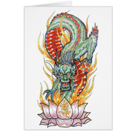 龍日本のと蓮の花