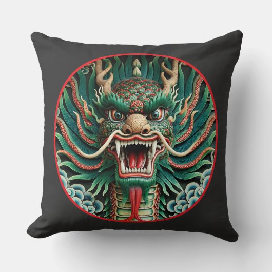 龍日本の・神仏伝統 クッション (正面)