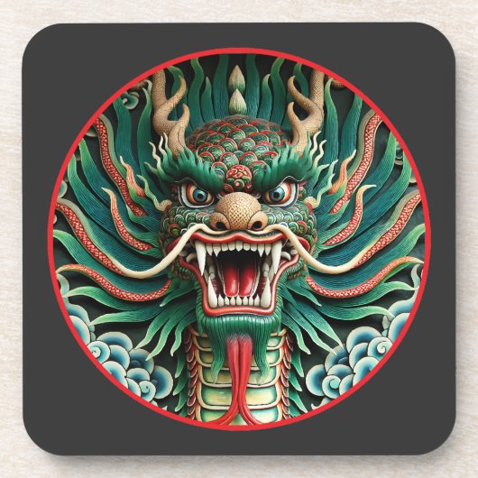 龍日本の・神仏伝統 コースター (正面)