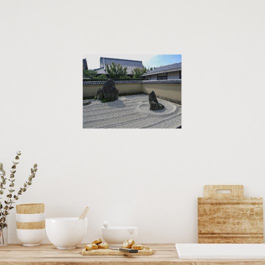 龍源院砂利園 – 京都 ポスター (キッチン)