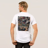 龍神チョッパー: あらゆる形態の達人 トライブレンドTシャツ (裏面全面)