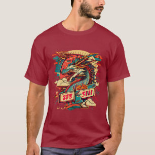 龍祭り素晴らし寿司ドラゴンとラーメン Tシャツ