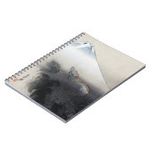 龍聖天富士山龍尾形月光著 ノートブック (左側)