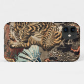 龍虎、国芳のトラ及びドラゴン、Kuniyoshi、Ukiyo-e Case-Mate iPhoneケース (裏面(横))