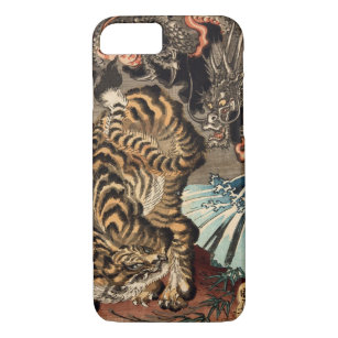 龍虎、国芳のトラ及びドラゴン、Kuniyoshi、Ukiyo-e iPhone 8/7ケース