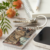 龍虎・国芳・虎・竜・国芳・浮世絵 キーホルダー (正面右)