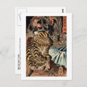 龍虎・国芳・虎・竜・国芳・浮世絵 ポストカード (正面/裏面)