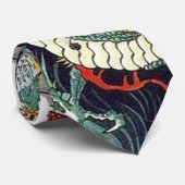 龍虎、豊国のドラゴン及びトラ、Toyokuni、Ukiyo-e ネクタイ (ロール)