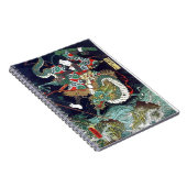 龍虎・豊国・ドラゴン・タイガー・豊国・浮世絵 ノートブック (右側)