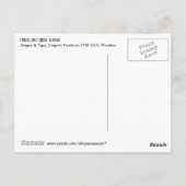 龍虎・豊国・ドラゴン・タイガー・豊国・浮世絵 ポストカード (裏面)