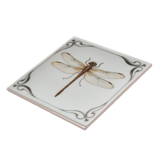 龍飛虫陶磁瓦 タイル (側面)