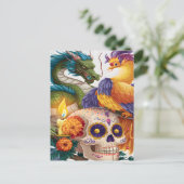 龍、フェニックス、死のスカルの日 ポストカード (スタンド正面)