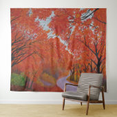  가을 단풍 대전 한국 웨딩 배경 화면 タペストリー (インサイチュ(横))