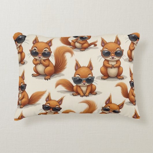 귀여운 다람쥐 쿠션 アクセントクッション (正面)
