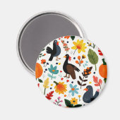 귀여운 칠면조 마그넷 マグネット (正面/裏面)