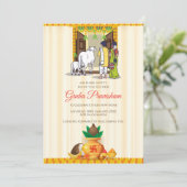 디지털 인도 집들이 초대장 (텔루구어로) 招待状 (スタンド正面)