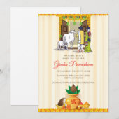 디지털 인도 집들이 초대장 (텔루구어로) 招待状 (正面/裏面)