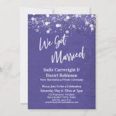 빛 텍스처드 위 갓 메리드 퍼플 레셉션 招待状 (正面)