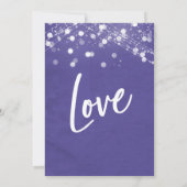 빛 텍스처드 위 갓 메리드 퍼플 레셉션 招待状 (裏面)