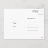 사랑합니다 |韓国の書道であなたが大好エレガントき シーズンポストカード (裏面)