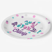 생일 축하해요ハッピーバースデー(韓国語パーソナライズされた) ペーパープレート (アングル)