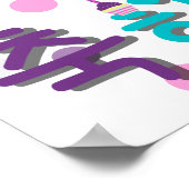 생일 축하해요ハッピーバースデー（韓国語） ポスター (角)