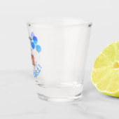 생일 축하해요!ハッピーバースデー（韓国語） パーソナライズされた ショットグラス (右)