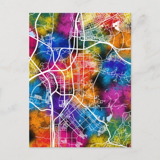 성남시 대한민국 도시 지도 ポストカード (正面)