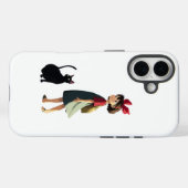 소녀와 고양이 핸드폰  Case-Mate iPhoneケース (裏面 (横))