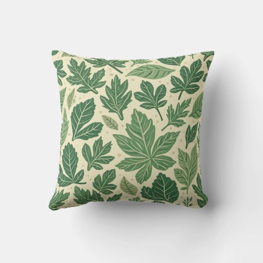 싱그러운 나뭇잎 소파 쿠션 クッション (裏面)