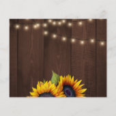 예산에 맞는 러스틱 플로럴 포토 웨딩 감사 카드 チラシ (裏面)