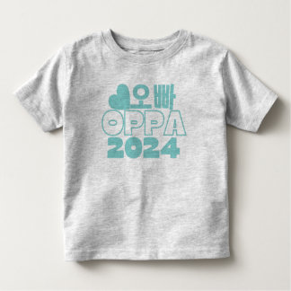오빠 OPPA 2024韓国ビッグブラザーベビー発表 トドラーTシャツ