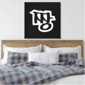 짱 JJJANG – 韓国語の最高のハングル言語 キャンバスプリント (インサイチュ (寝室))