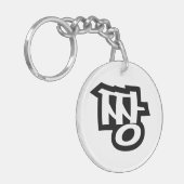 짱 JJJANG – 韓国語の最高のハングル言語 キーホルダー (正面左)