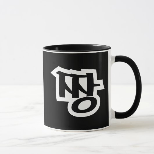 짱JJANG -最も最高のな~の韓国語の俗語のハングルの言語 マグカップ (右)