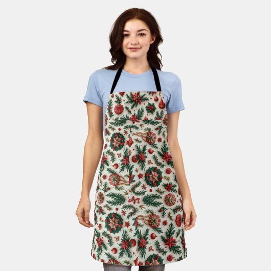 크리스마스 エプロン (着用した状態)