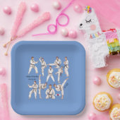 태권도テコンドコリアン武術パーソナライズされた美術 ペーパープレート (パーティー)