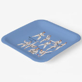 태권도テコンドコリアン武術パーソナライズされた美術 ペーパープレート (傾斜あり)