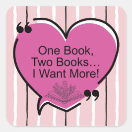 １冊、２冊…　もっと読みたい！ スクエアシール